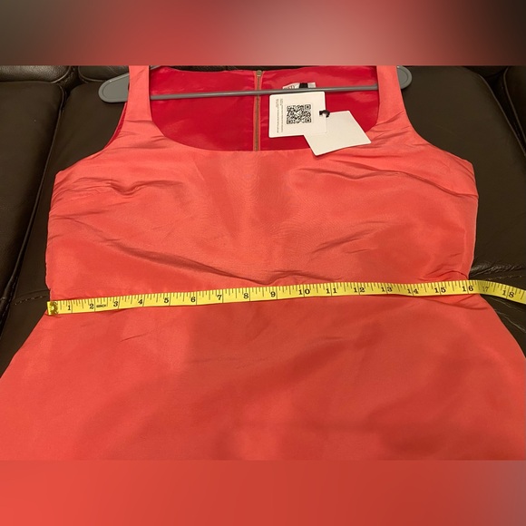 Red Valentino Dress Women Pink Taffeta Ruffle Hem - Picture 12 of 15